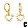 Boucles d'oreilles FLOLA cuivre Zircon pierre blanche plaqué or infini goutte pour femmes coeur amant bijoux cadeaux Erst96