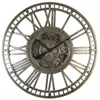 Relógios de parede Europeu-estilo metal engrenagem relógio estilo americano retro criativo sala de estar decorativa personalidade ponteiro quartzo cloc