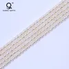 Loose Gemstones High Quality White 2.5-3mm Fashion Rice Freshwater Pearl For Necklace