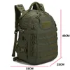 Zaino Uomo Militare Tattico Esterno Impermeabile Caccia da campeggio Trekking Borsa sportiva Softback Zaino Molle militare di grande capacità