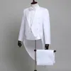 4 pezzi uomo frac signori abito da smoking formale doppiopetto giacca a coda di rondine cappotto maschile giacche da sposa abiti blazer 240201