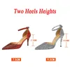 Été femmes 75 cm 95 cm talons hauts Bling sandales dame mariage mariée talons bas or argent sandales paillettes scintillantes chaussures 240130