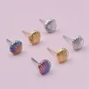 Stud Earrings 6Pcs/Lot Stainless Steel Simple Mini Shell For Women Girls Korean Styles Fashion Sea Conch Aesthetic Jewelry