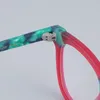 Montature per occhiali da sole Occhiali da vista opachi di design in acetato Occhiali da vista quadrati da vino rosso Occhiali da vista in stile giapponese alla moda da uomo