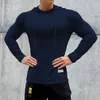 Vår- och höststil Fitness Sportkläder Mens Outdoors Training Sticked Long Sleeve Hoodie Hooded Pullover M3 XL 240202