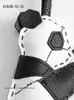 Originale panda cucito a mano borsa a tracolla ciondolo borsa di pelle di pecora di alta qualità bambola ciondolo auto chiave dell'automobile accessori di fascino 240122