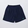 Shorts masculinos pretos de boa qualidade agulhas moda casual ao ar livre e calças de moletom femininas