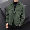 Brand Clothing High Quality For Men Corduroy Casual Jacket/Male Slim Fit Fahion Slim Fit Coat Plus Size S-4XL240127