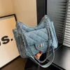 Western Style for Women New Trendy and Fashionable Diamond Grid Chain Small Square Summer Versatile Texture Crossbody Bag factory direct sales