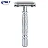 Baili Butterfly Double Edge Safety Razor Shaver Beard Barber Wet Shaving Twist Open för män Kvinnor med Blade BR179T 240131