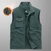 Winter Heren Plus Size Outdoor Los Vest Dubbelzijdig Draagbaar Fluwelen Verdikte Warme Gilet Bovenkleding240127