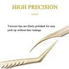 Precision pincett professionell antistatisk högkvalitativ pincett False Eyelash Clip Lash Extensions Tillbehör Makeup Tools 240123