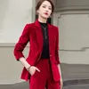 Blazer en velours bleu noir pour femmes, veste de costume d'affaires à manches longues, manteau formel à Double boutonnage, grande taille, printemps-automne 2024 240127