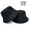 Reversible Fisherman Hat Mens Korean Style Simple and Casual All-Matching Basin Hat Womens Solid Color Light Board Sun Hat Couple Hat Tide