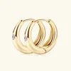 Женские серьги-кольца Sweetrain 2,5 мм, позолоченные серьги-кольца из стерлингового серебра 925 пробы, трендовые ювелирные изделия 240119