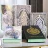 Nero Bianco Lslamic Kaaba Moschea Beige Finto Libro Decorativo Scatola di Immagazzinaggio Musulmano Libri Finti Soggiorno Tavolino Decorazione 240131