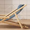 Camp Furniture Wooden Nordic Beach Chair Recliner Terrace Designers Portable Soft Chairs Patio Picnic Cadeira De Praia Outdoor Furnitures