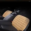 Car Seat Covers Cushion Plush Winter Three Piece Set Non Slip General Cover Warm Breathable Pad Automotive Supplies