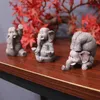 3 шт., фигурка слона для йоги, смола, 3D ремесленные животные, орнамент, скульптура, декор для стола, уникальный подарок для друга семьи 240129