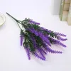 Dekorative Blumen Simulation Blumenstrauß Lavendel Hochzeit Fake Gypsophila Kunststoff 36 cm Künstliche kältebeständige Dekoration