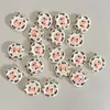 Encantos 10 pçs kawaii vaca headwear resina adorável dos desenhos animados brinco chaveiro pingente diy jóias bonito fazer