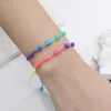 Charm Bracelets 12pcs Colorful Hand-woven Knotted Bracelet Ethnic Style Friendship Parent-child Male And Female Teenager Lucky Rope