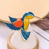 Brooches Baiduqiandu Red&blue Enamel Hummingbird For Women Cute Bird Style Jewelry Animal Brooch Pin High Quality Good Gift