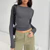 Women's Blouses Casual Long Sleeve Top Stylish Slim Fit Pullover Soft Breathable T-shirt For Daily Wear Fall/spring Fashion