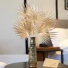Fleurs décoratives 1pc plante d'or artificielle feuilles de palmier doré fausse fleur pour arrangement de mariage Po accessoires fête d'anniversaire maison