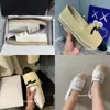 Designer Shoes Women Canvas Fisherman Shoes Flats Heels Linen Lazy Loafers Casual Lady Espadrille Luxury channel Dress Shoes Plimsolls Flats