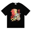 Printemps été Rhude T-shirt homme femmes T-shirts 2xl Skateboard surdimensionné hommes T-shirt à manches courtes marque de luxe T-shirts pour hommes taille américaine