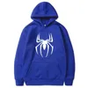Herren Kapuzenpullover Street Fashion Spider Print Sweatshirt Fleece Hoodie Damen Casual Funny Loose Hoodie 240129