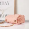 10A najwyższej jakości Mini Crossbody Dekoracja koralików 17 cm Projektantka torby moda torba na ramię Woman Flap Bagss Luksusowe torby łańcuchowe torebka z pudełkiem C005