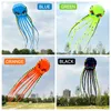 3D 8Meter Fourcolor Octopus Kite كبير حيوان ناعم في الهواء الطلق البالغين من السهل الطيران نايلون لمقاومة المسيل للدموع 240127