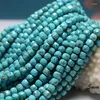 Losse Edelstenen Meihan (2 Strengen/set) Charmant Turquoise Facet Vierkante Stenen Kralen Voor Sieraden Maken Ontwerp DIY Armband