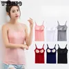 Damen-Tanks, sexy Sommer-Unterhemd, verstellbarer, gepolsterter BH, bequem, weich, für Mädchen, Damen, Camis, abgeschnittene Weste