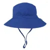 Cappelli 2024 Estate Del Bambino Cappello Da Sole Per Bambini All'aperto Collo Copertura Dell'orecchio Protezione Anti UV Berretti Da Spiaggia Della Ragazza del Ragazzo di Nuoto Per 0-3 anni