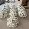 Nej stativet) 60 cm Silk Roses Flower Ball Artificial Wedding Flower Ball Centerpieces för borddekor