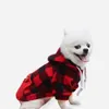 犬のアパレルペットコート面白い衣装セーターセーター衣服ポリエステルPography Propグラフィーパピーグリッドパターン