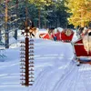 Decorações de jardim estaca de medição ferramenta de medição de queda de neve para ao ar livre ferro medidor de neve metal mão vara snowmobile