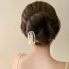 Hårklipp Pärlpärlor Tassel Sticks Chinese Style Wood Hairpins Clip Women Elegant Styling Tools Party Accessories Gifts