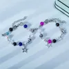 Charm Armbanden YEYULIN 2 stks/set Paar Bangle Gitaar Ster Acryl Kralen Bracelert Polsbandje Verstelbare Sieraden Geschenken