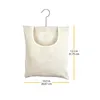 Storage Bags Clothespin Bag Wooden Metal Clothes Pegs Organizer For Bathroom Bedroom Home