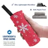 Towel Snowflakes Quick Dry Gym Sports Bath Portable Snowfall Red Merry Christmas X Mas Ice White Family