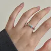 Anelli a grappolo Fashion 925 Sterling Silver Irregolare Ringi di Finger Reghip di Finger per le donne gioielli