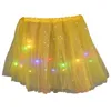 Kvinnors shorts sequined tutu kjol 80x40x1cm skiktade tyll kvinnliga stjärnor paljetter vintage balett bubbla dans