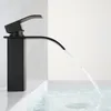 Rubinetti per lavandino del bagno Lavabo a cascata Sin44444444444444444444444444k Fau44444444444444cet Nero Fa44444444444444ucets Ottone Bath Ho