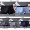 Cuecas masculinas de algodão roupa interior respirável cor sólida boxer briefs cintura elástica calcinha macia confortável pele-amigável yq240214