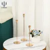 3PCSSet European Style Metal Candle Holders Simple Golden Wedding Decoration Bar Party Living Room Decor Home Ljusstake 240127