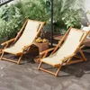 Mobilier de camping voyage en mer natation chaises longues jardin inclinable piscine balcon Patio chaise longue pliante pique-nique Silla Playa extérieur